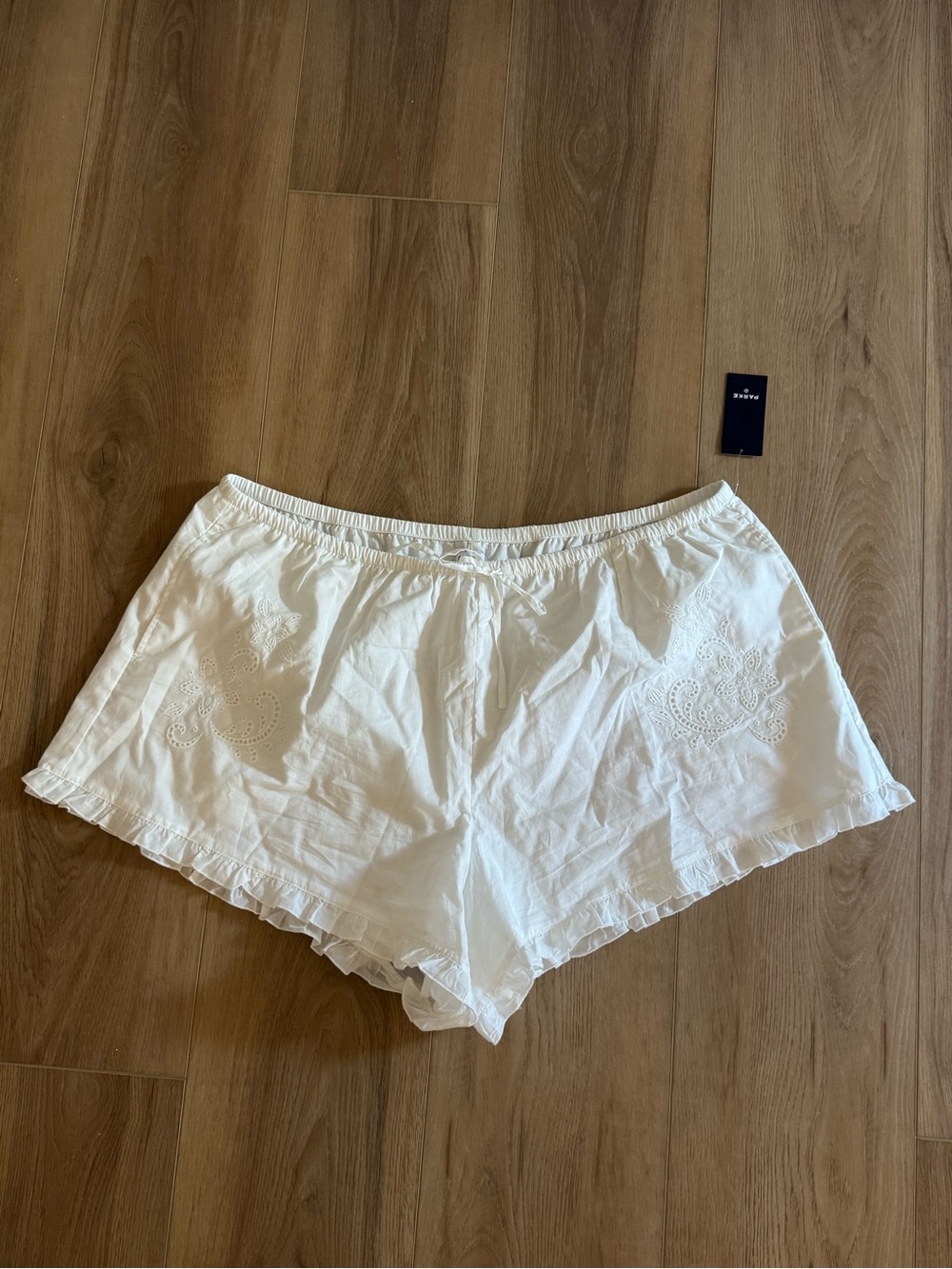 NWT Parke x Target White Drawstring Shorts Size 2X